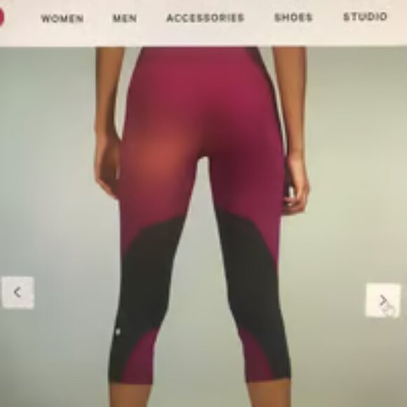 Lululemon Crop leggings 21" size 10 - Picture 2 of 3